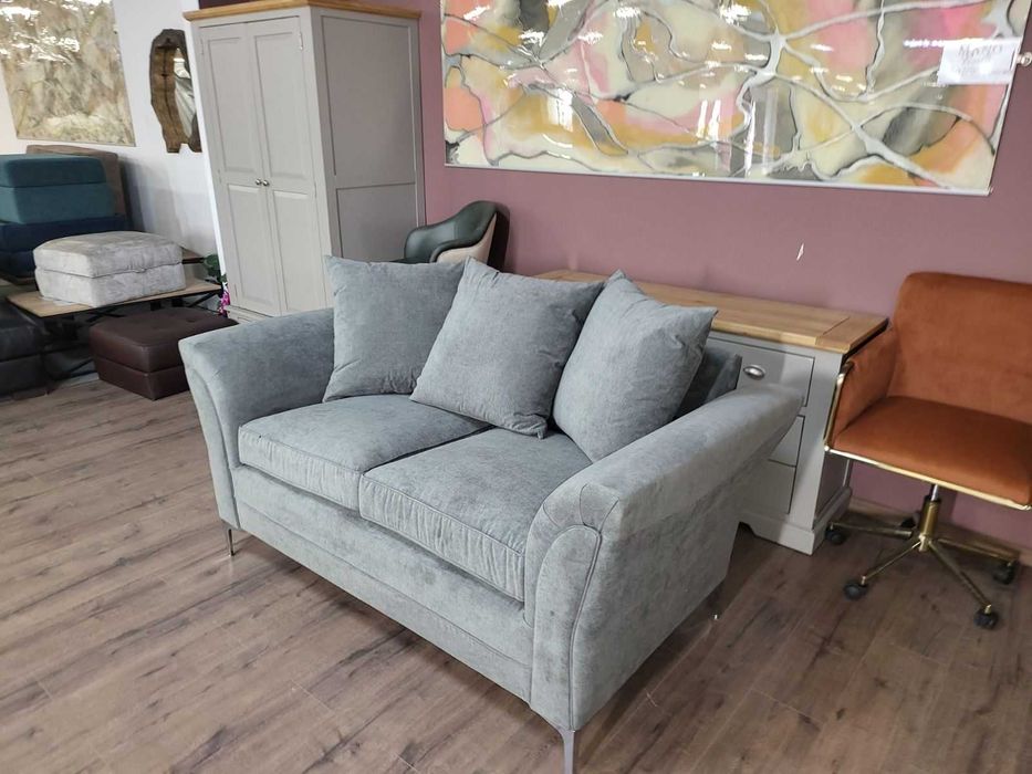 Сив диван от плат двойка Dury