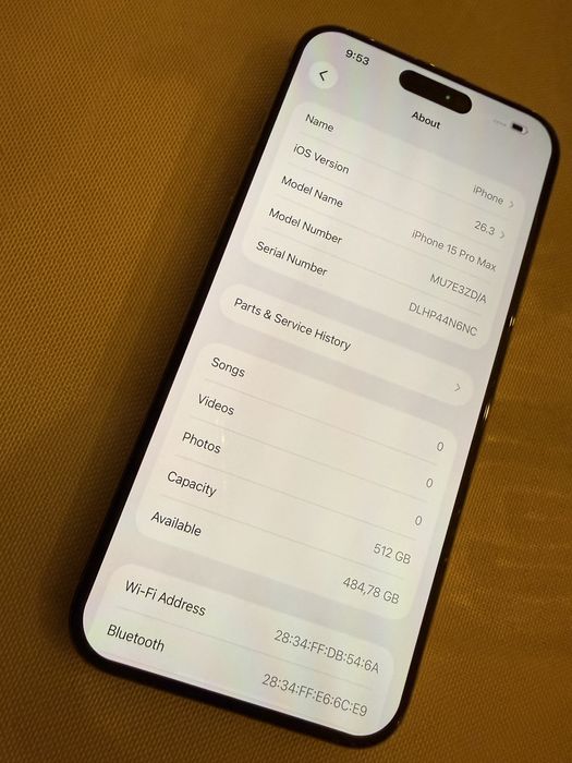 Iphone 15 pro max 512Gb Natural КАТО НОВ 1г ГАРАНЦИЯ