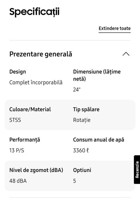 Mașină Spalat Vase Samsung