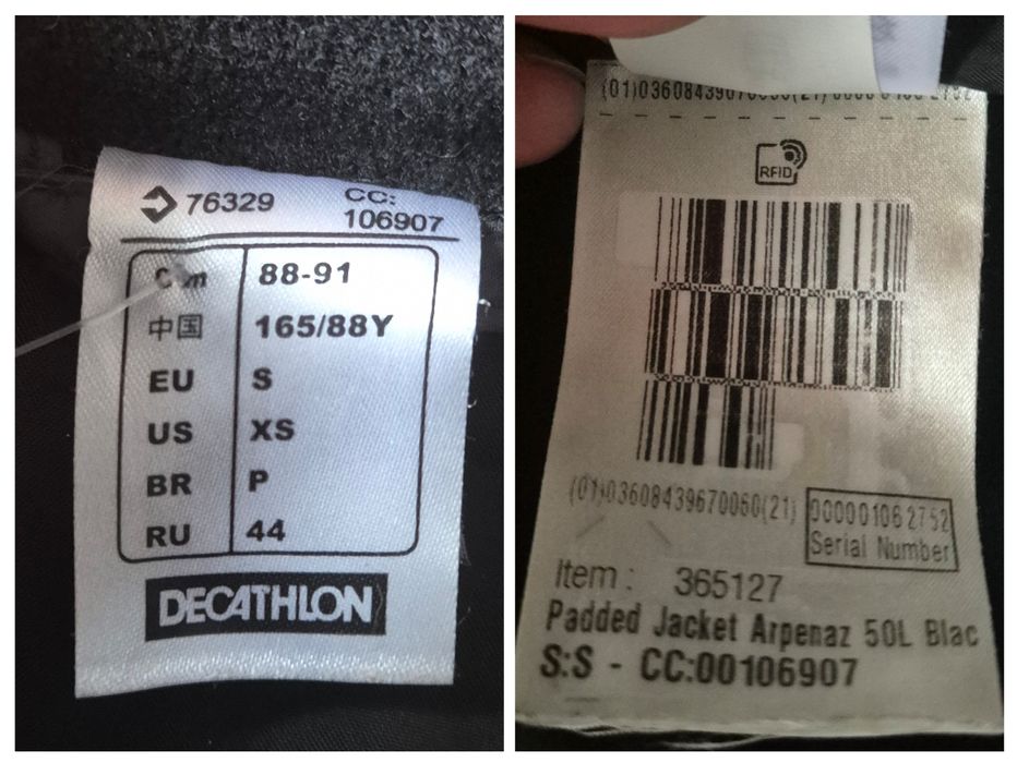 Geacă Quechua Arpenaz 50 Padded Jacket, Material Reciclat, Bărbați - S