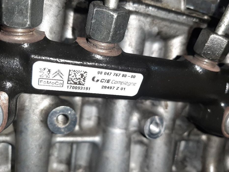 Rampa injectoare 1.6 hdi peugeot 308 208 5008 citroen c3 c4 9804776780