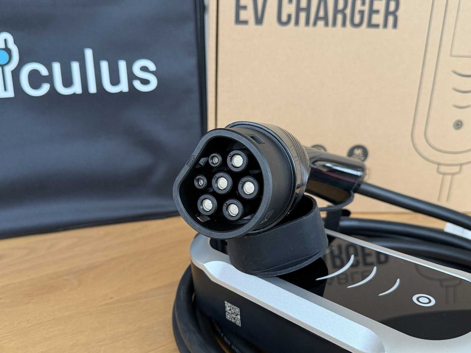 22 кВт kW Мобилна Зарядна Станция Електромобил 5-10М Тип 2 Зарядно 32А