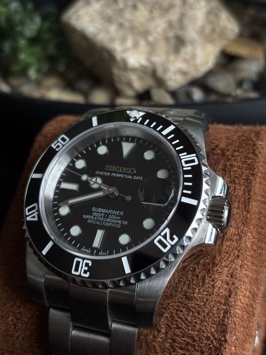Seiko Mod NH35 Automatic Japonez Submariner Black