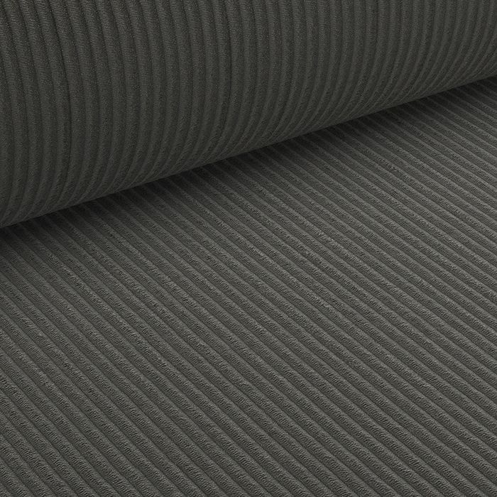 Canapea extensibila moderna 3 locuri, gri inchis, lada depozitare, 240 cm