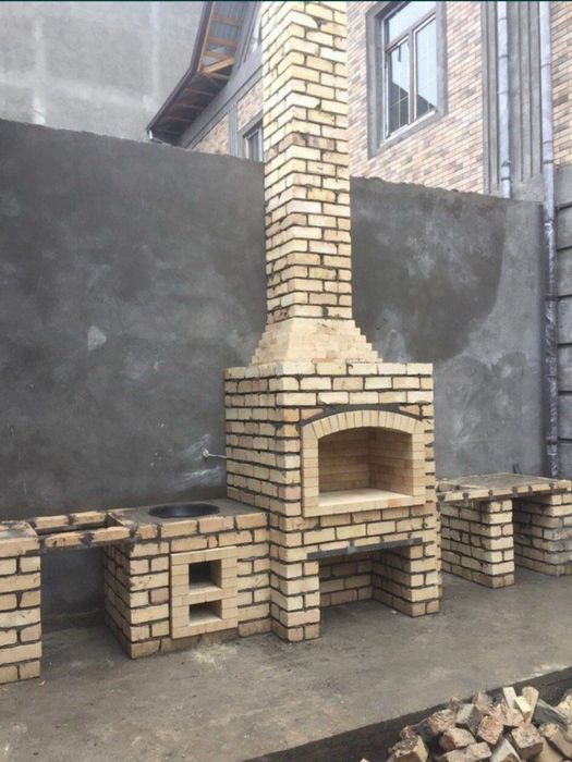 Barbekyu qozon o'choq yozgi oshxona kopmleksla quramza