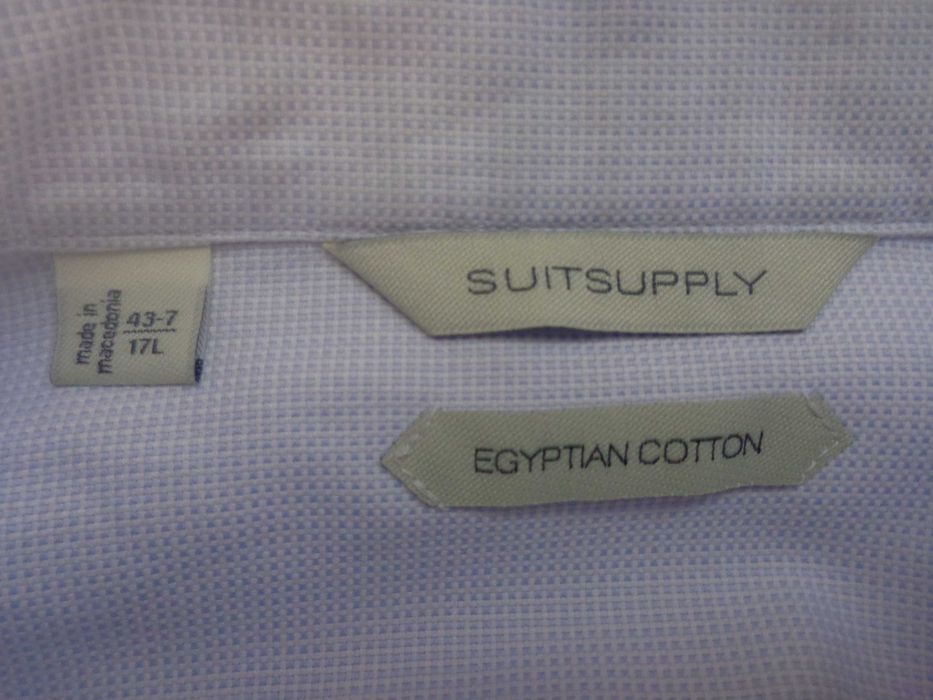 Camasa Suitsupply bumbac egiptean marimea 43-7 , 17L
