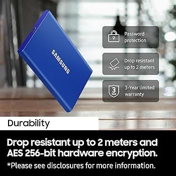SSD Portabil 2TB Samsung T7 NOU SIGILAT ! / Portable ssd Hard Disc HDD