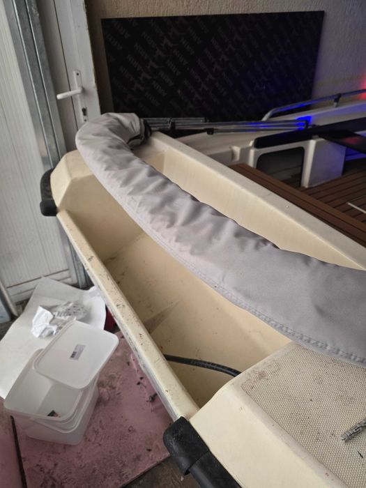 Barcă Rio 400 Goal pescuit + motor Johnson 25cp, EVA deck