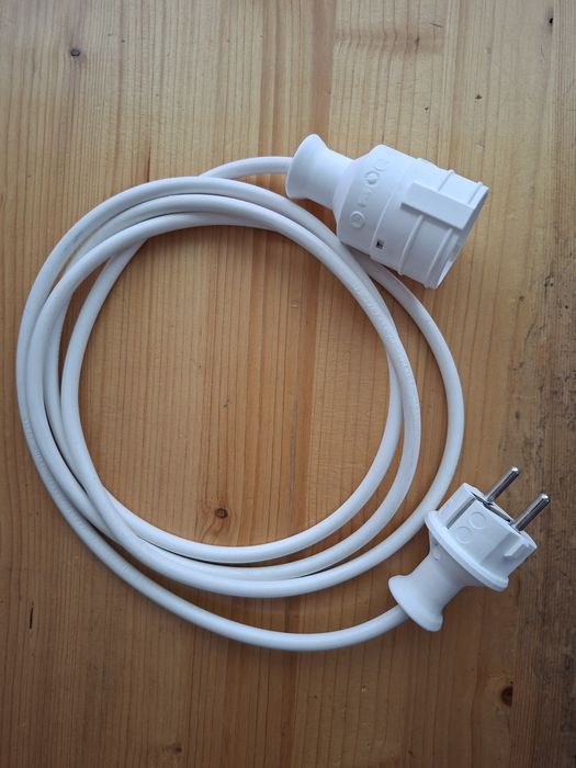 Prelungitor cu fisa si cupla, contact de protectie, 2 m, H05VV-F 3 x 1 mmp
