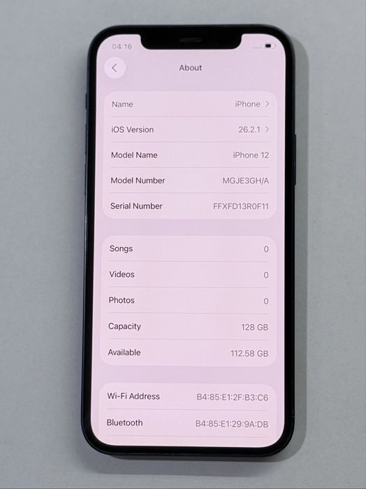 iPhone 12 Blue 128GB 94% battery