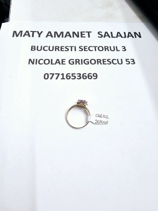 Vand inel dama din aur 14 k 4.02 g cod 302