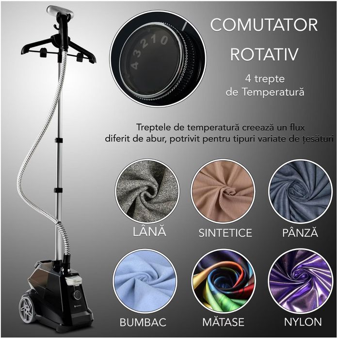 Aparat de Calcat Vertical cu abur Suporto model R3 de 2200W