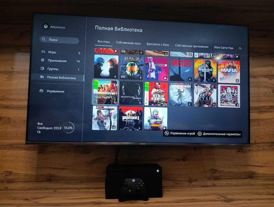 Xbox Series X с играми
