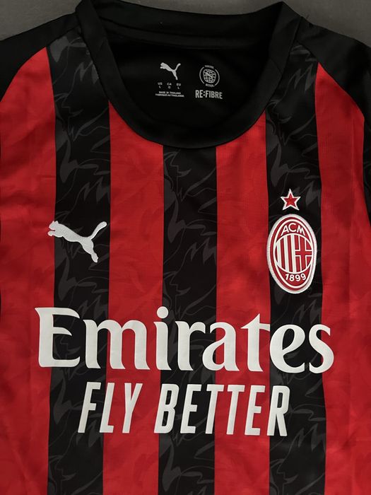 AC Milan Home 2025/26 Authentic Match Jersey Mânecă Lungă – Puma DryCELL