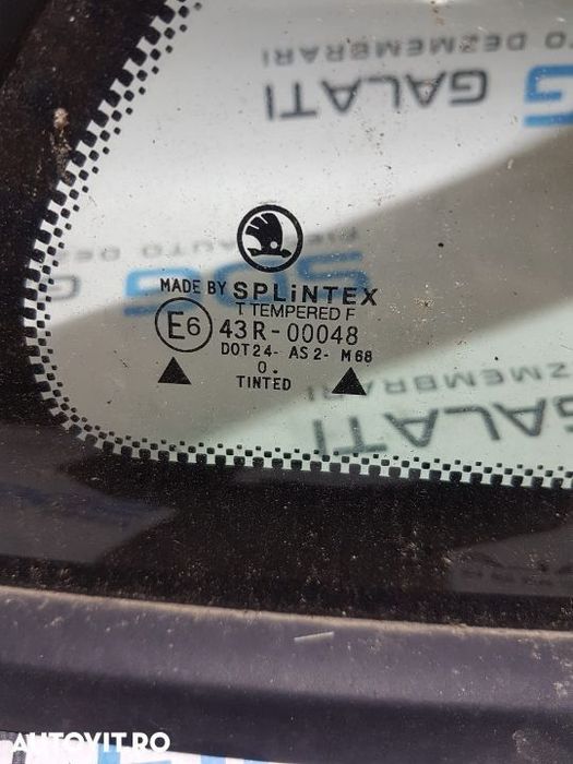 Geam Aripa Dreapta Spate Skoda Fabia 1 Break / Combi 1999 - 2006