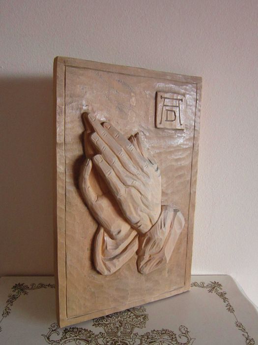 cadou deosebit sculptura Maini dupa Albrecht Durer, Germania 1969