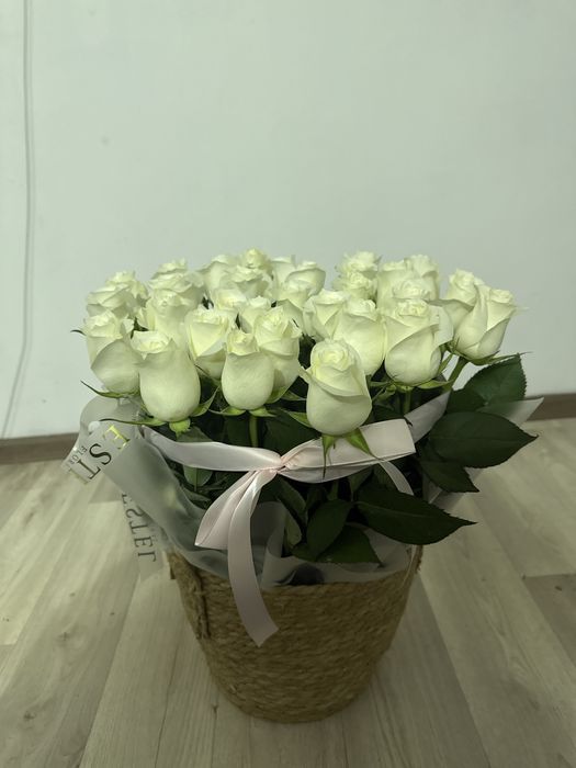 31 штук роза  корзинамен свежий