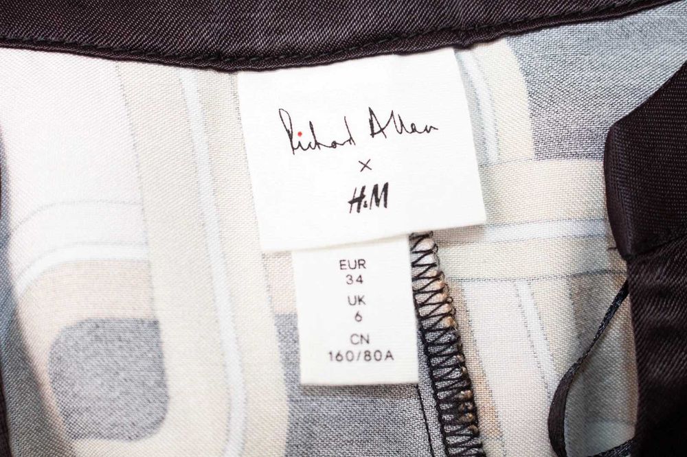 RICHARD ALLAN x H&M дамска рокля сатенена 34