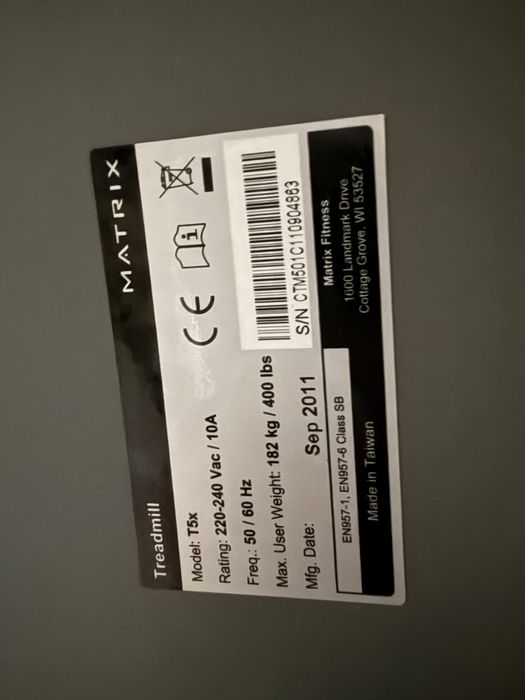 Banda de alergat profesionala MATRIX T5X