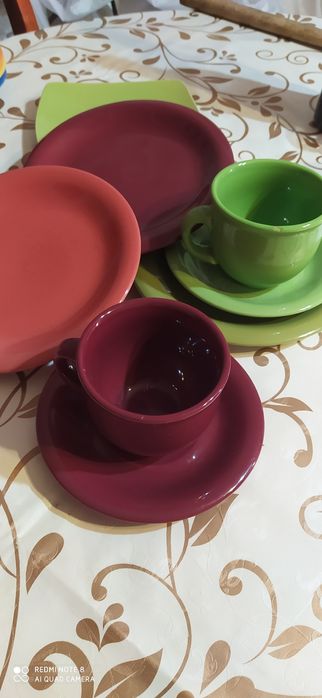 Хрусталь.Утятница. Тарелки. Овощерезка.