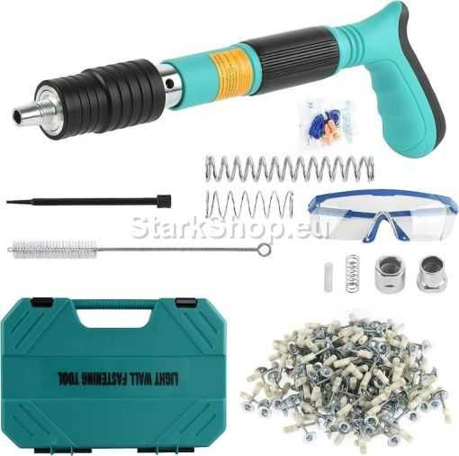 Професионал Мини Пистолет Различни Размери Пирони IRON512+100бр Пирони