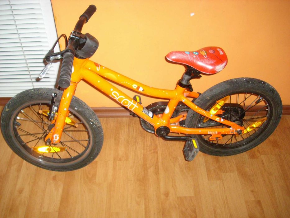 SCOTT 16 ″ АЛУМИНИЕВ USA Детски велосипед,колело със спомагателни колела.Промо!