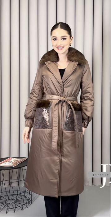 Шикарная зимняя куртка с натуральной норкой