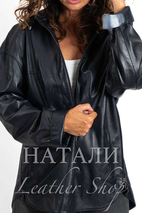 Дамско кожено яке Елица Black