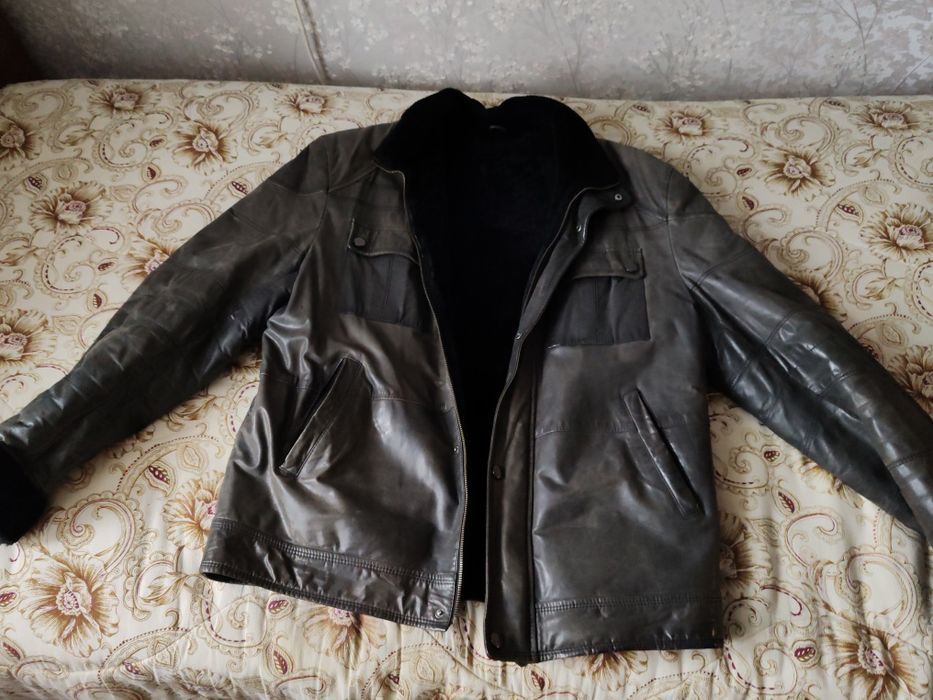 Дубленка натуральный мех. Размер 56.