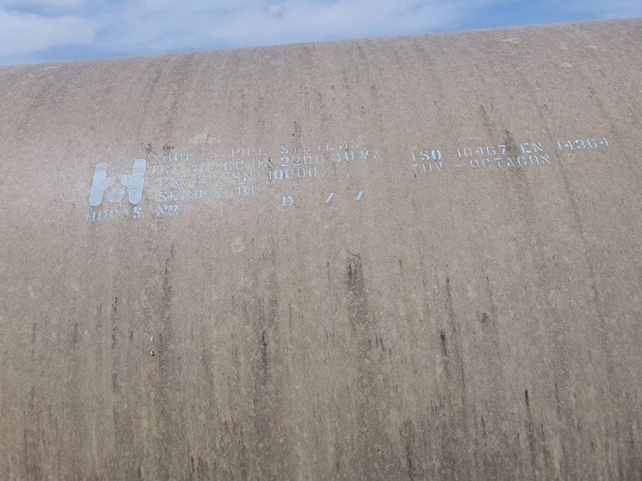 Стъклопластови тръби HOBAS 1800 / 2000 / 2200 мм