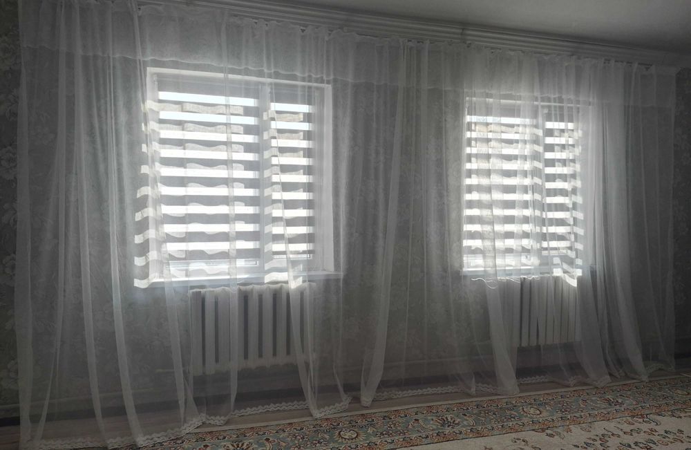 Тюль белый без ничего