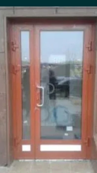 Пластиковые Алюминиевые двери, окна, перегородки, откос балкон витраж ...