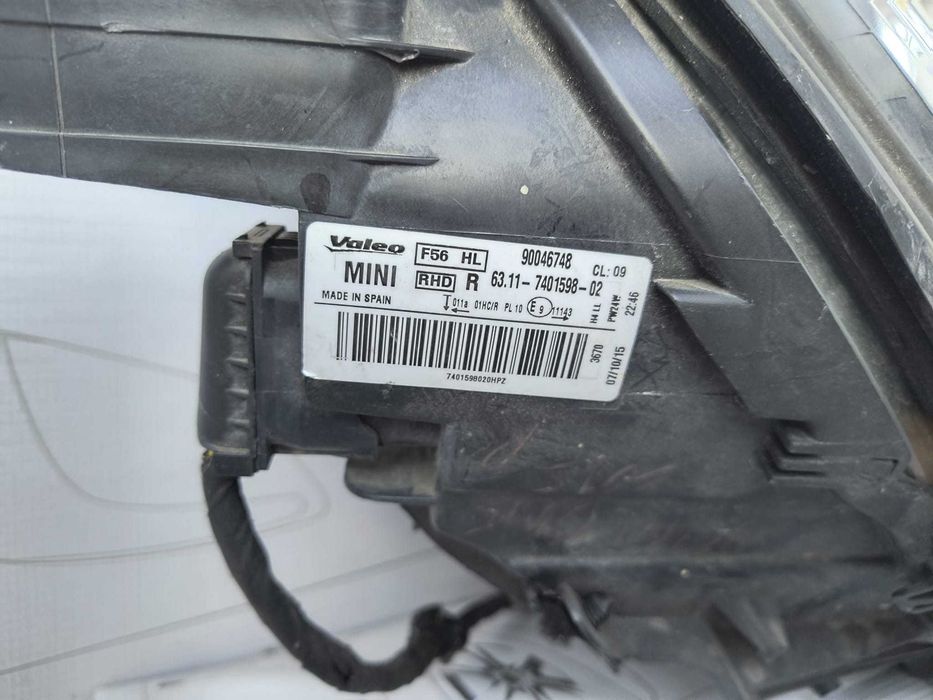 Far Dreapta Uk Halogen Mini One / Cooper 2016 / 2013-2018 Cod OEM 63117401598 (1E1)