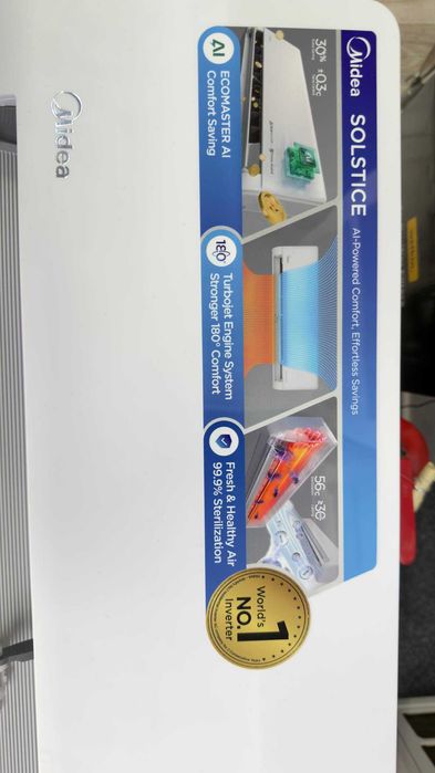 Кондиционер Midea Alba Pro 12 c AI инвертор Доставка