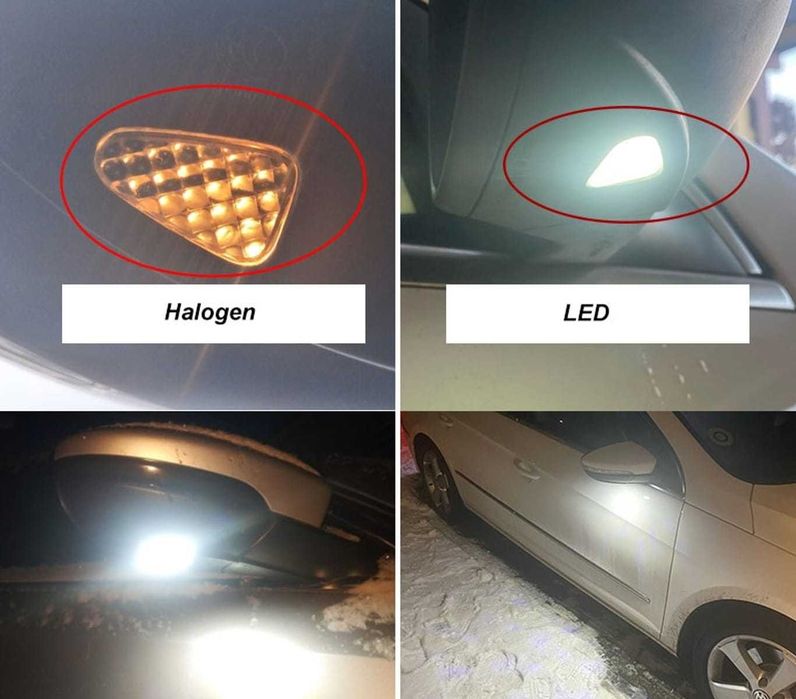 Лед Плафони под странични огледала vokswagen