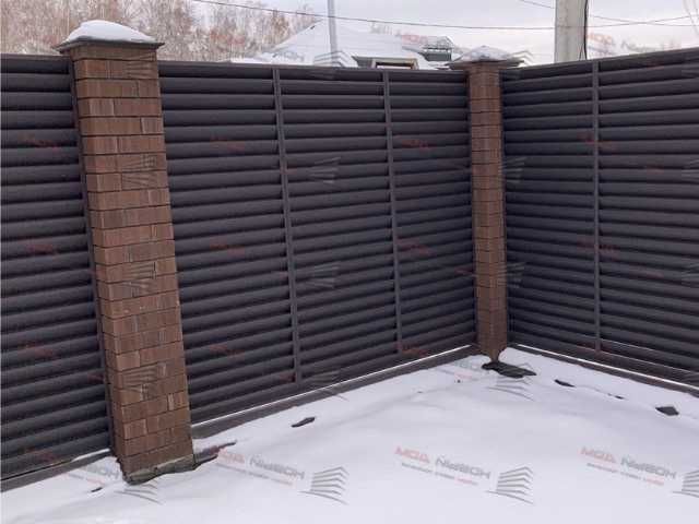 Забор жалюзи еврожалюзи