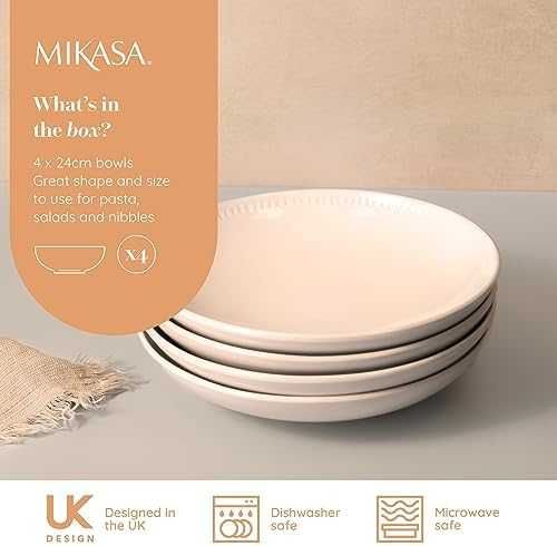 Нов Mikasa Cranborne комплект от 4 броя купи за хранене Подарък дом кухня