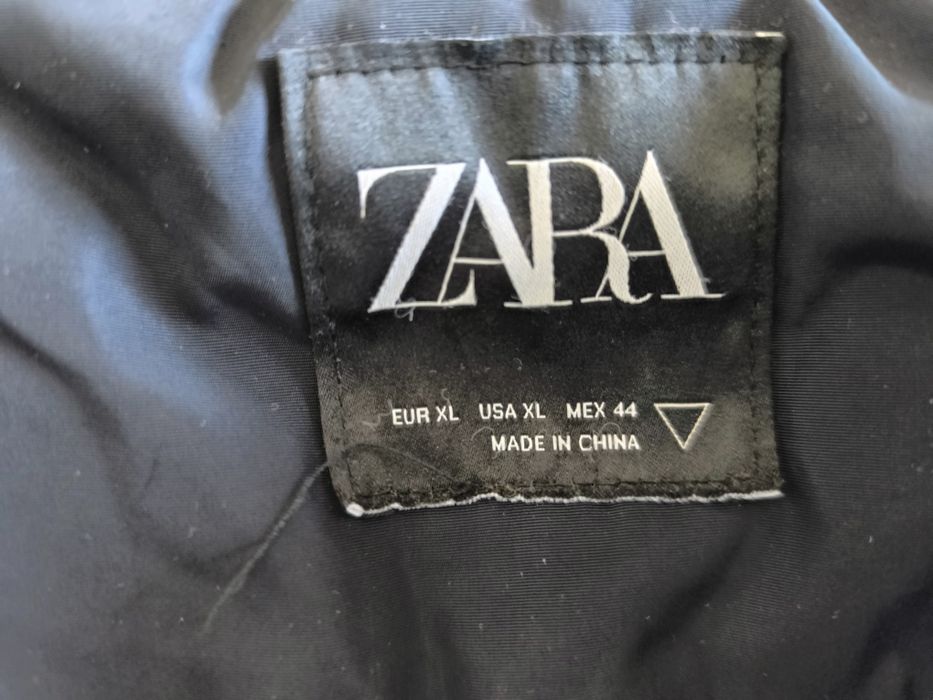 Оригинално Мъжко зимно Яке - Zara (XL размер и минато през химическо)