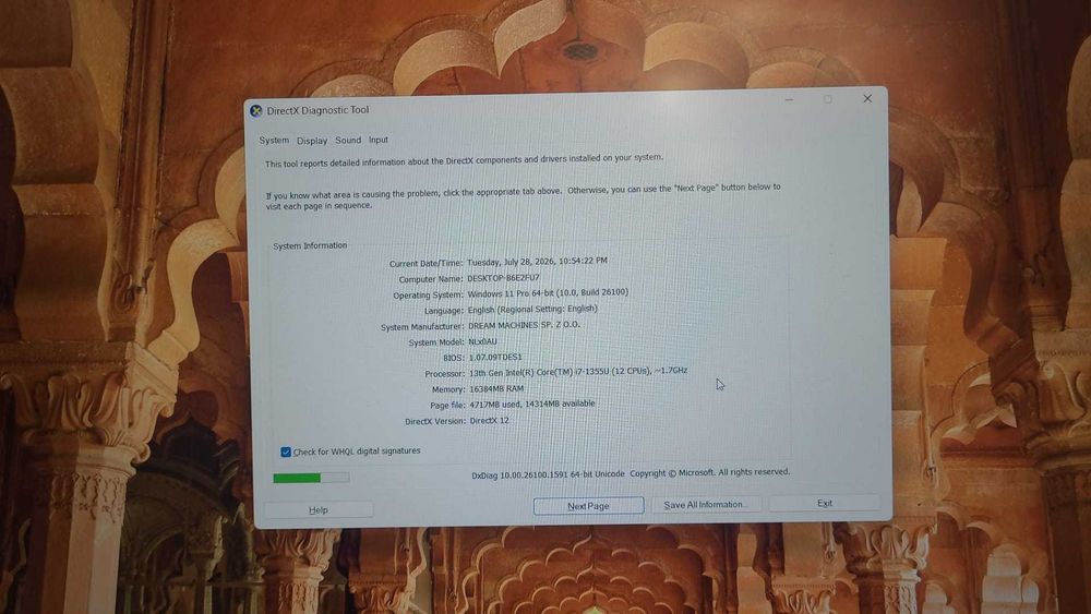 Laptop Premium Intel Core i7-1355U, 16GB ram, carcasa aluminiu ,luminat , nou