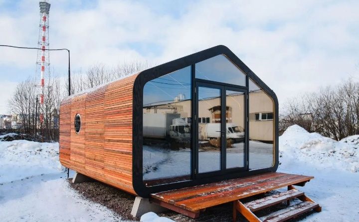 Модульный дом из дерева в наличии