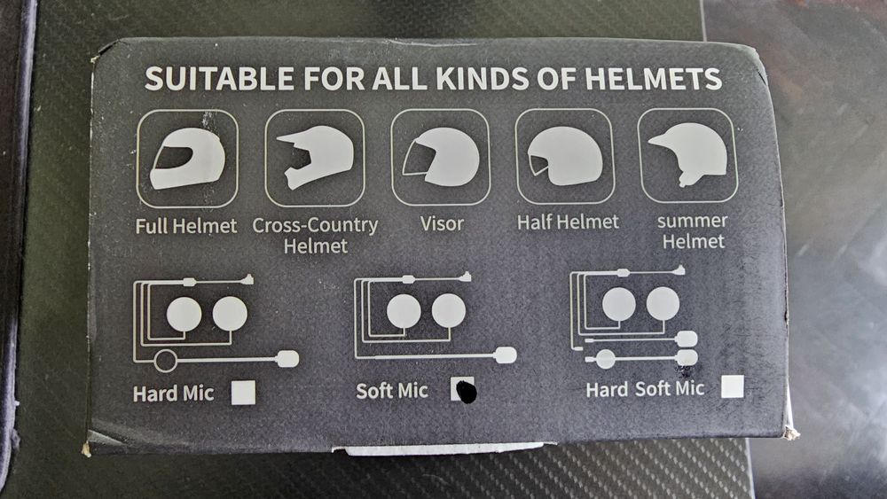Интерком за каска Y80 с мек микрофон