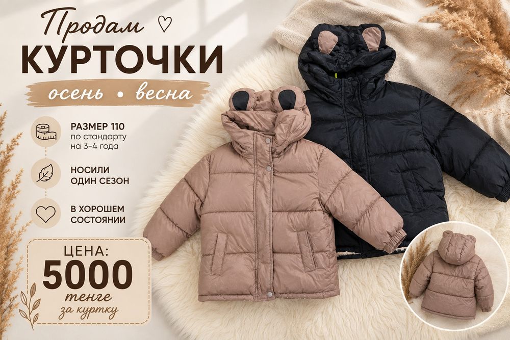 Продам курточки осень весна
