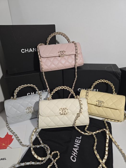 Налична чанта Chanel Kelly 25S синя