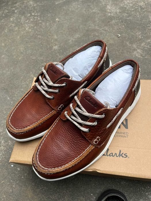 Мокасины мужские британские, кожаные туфли Clarks Atl Sail Go 39-45