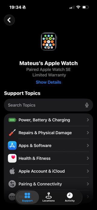 Apple Watch SE Gen 2 40mm Midnight in stare foarte buna