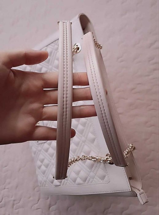 LOVE MOSCHINO Дамска чанта, оригинална, светло розова, НОВА
