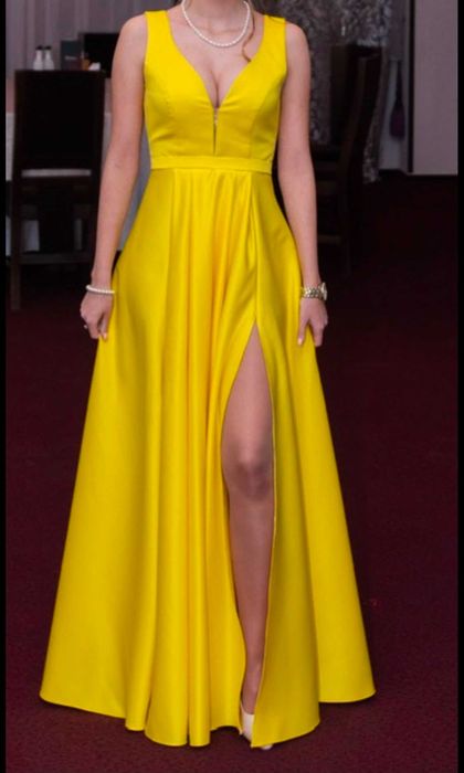 Rochie eleganta de seara din tafta, marimea XS, realizata pe comanda la Ange Atelier