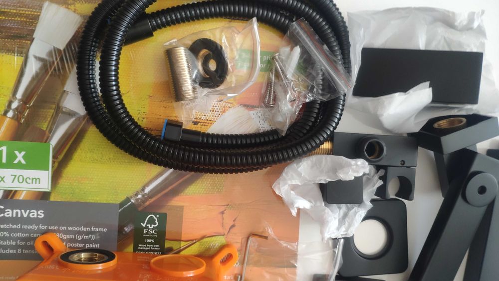 Чисто нов висококачествени душове за вграждане: Черен мат,Nicel,хром