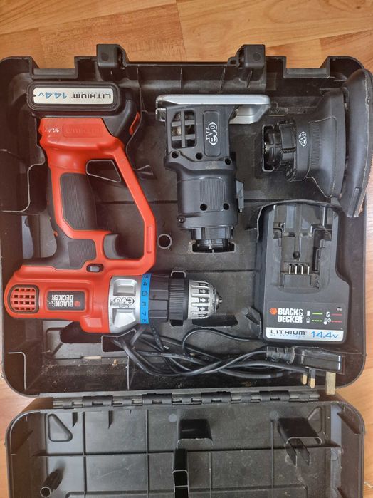 bormasina black-decker cu 3 capete interschimbabile