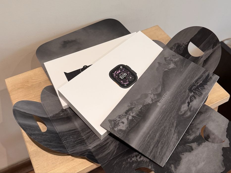 НОВ! Apple Watch Ultra 3 2025 49mm Black Ti + Cellular Ocean Band- Гаранция!